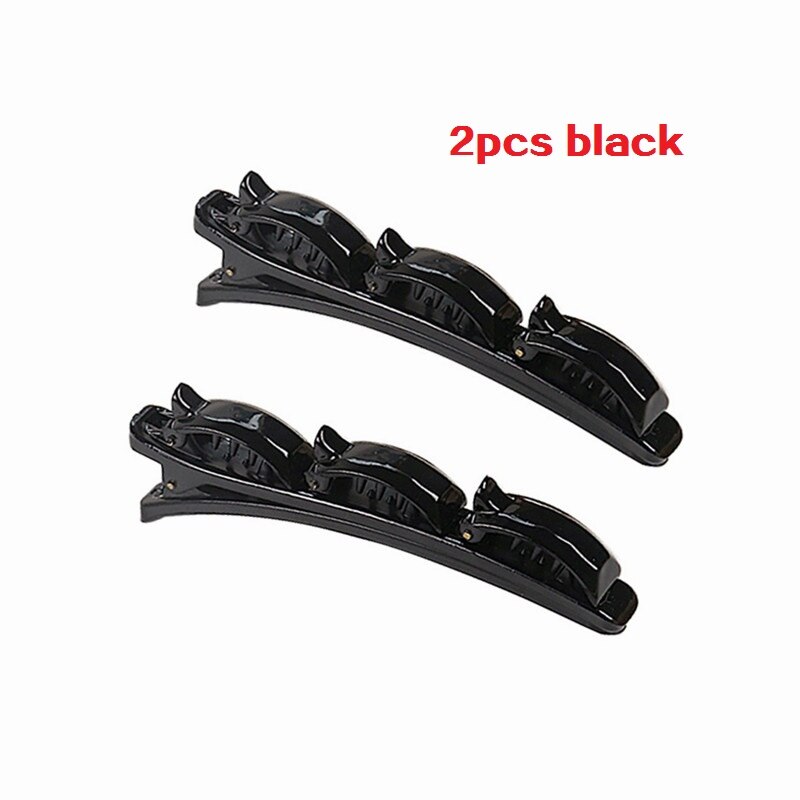Kerst Ornamenten Hoofdband Dubbele Pony Kapsel Haarspeld Kappers Hoofddeksels Haar Gadgets Kerst Hoofdband Elf Oren Hoorns: 2pcs black clip