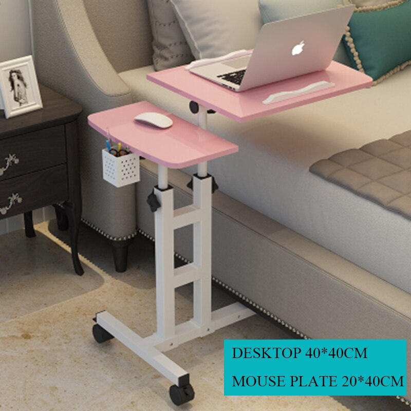 Foldable Computer Table 64*40CM Adjustable Portable Laptop Desk Rotate Laptop Bed Table Can be Lifted Standing Desk