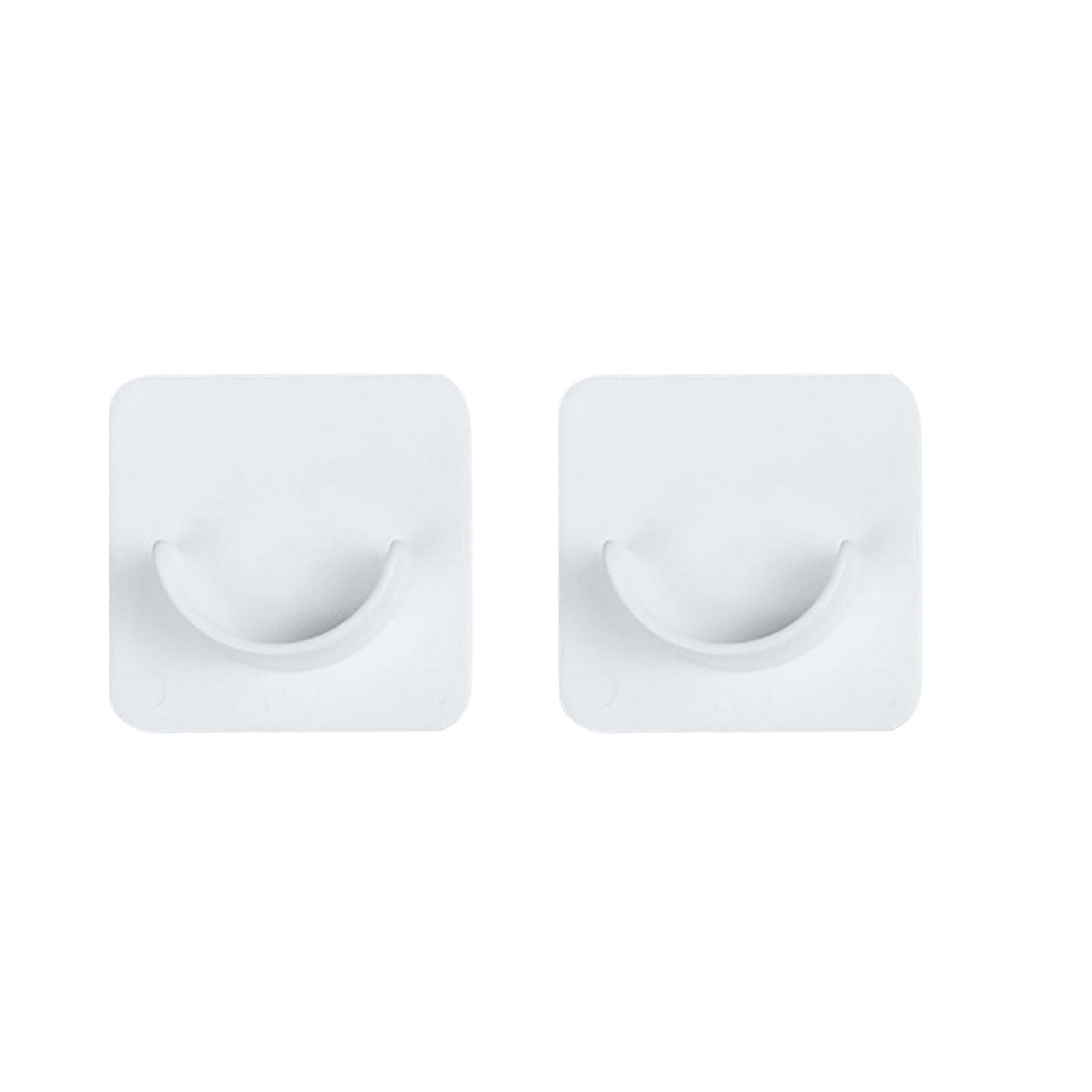 Adhésif sans perçage, fixation facile à installer, support de tringle à rideau, bâton en plastique bricolage mural carré universel: 2pcs