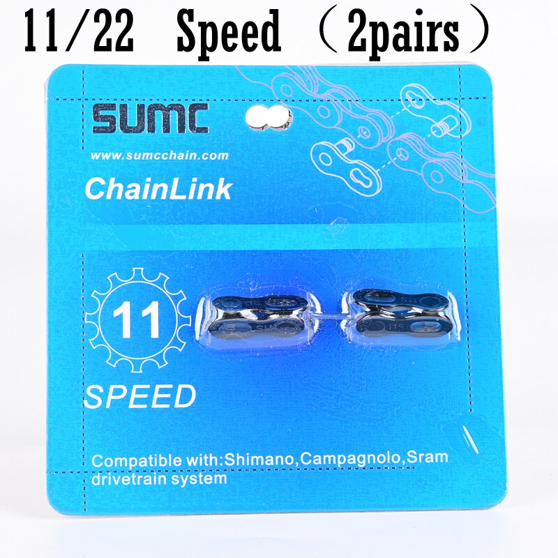 SUMC Bicycle Chain Missing Link Magic buckle 11 12 speed silver gold Chain Link 6/7/8s 9s 10s 11s 12S bicycle quick magic button: MULTI