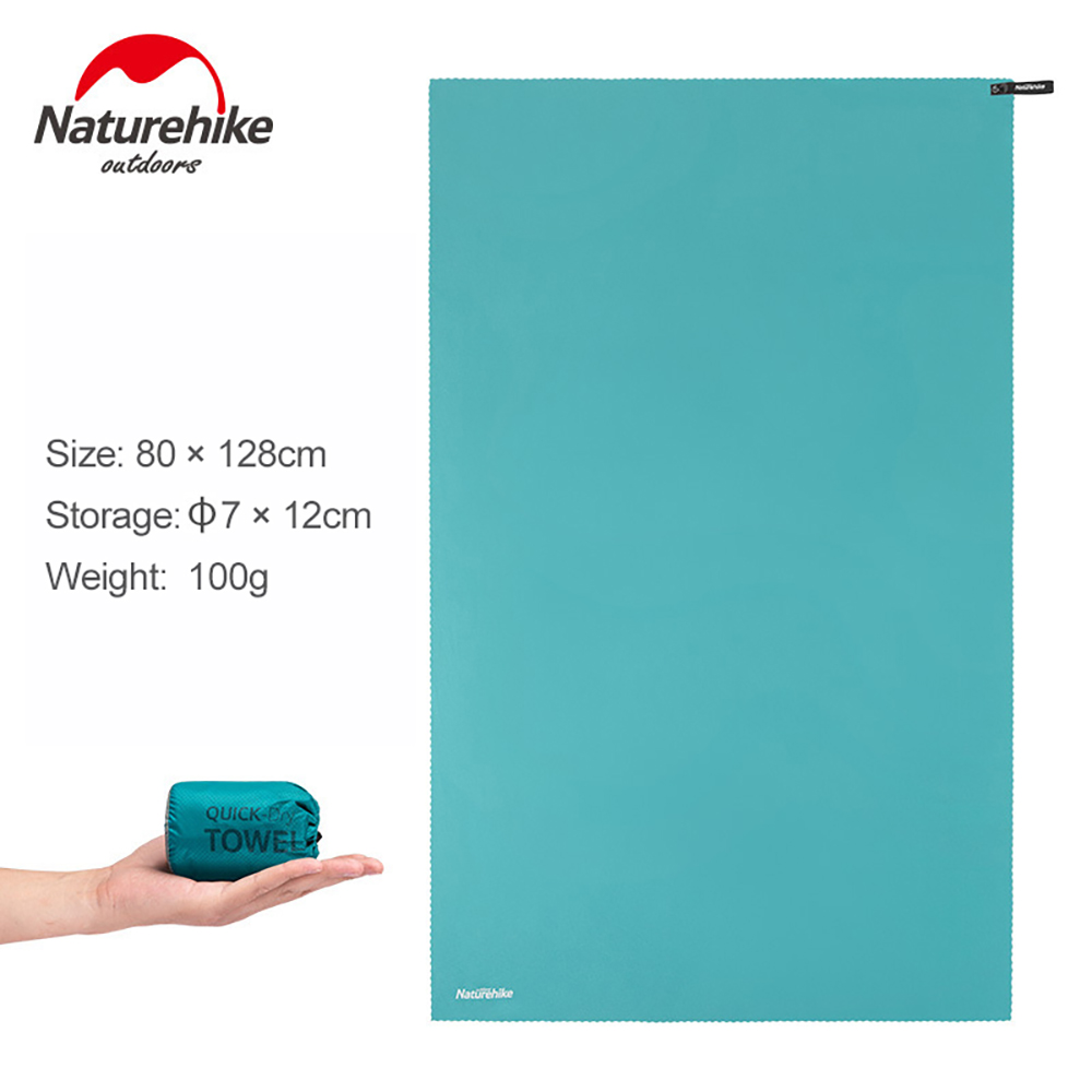 Naturehike asciugamano ad asciugatura rapida portatile asciugamano traspirante ultraleggero Beach Camping nuoto assorbente del sudore morbido e assorbente d'acqua: green