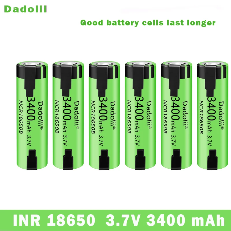 18650 lithium-ion rechargeable battery 3.7 V 3400 mAh DIY nickel battery: Pink