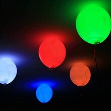100pcs/lot 12" latex mixed color inflatable games balloons with RGB FLASHING light,light up led balloons
