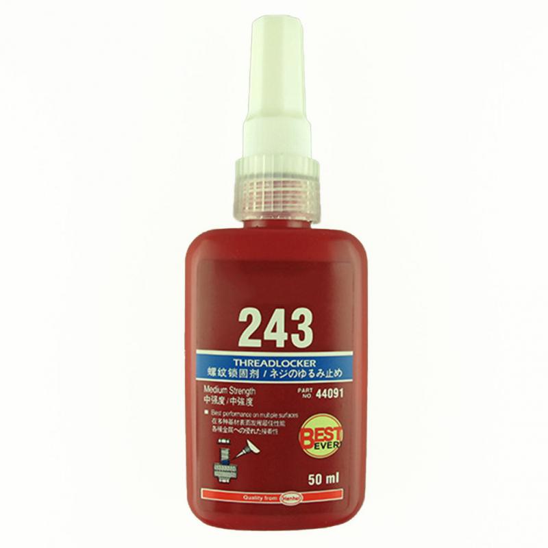 1Pc/4Pcs 10ml 242 Liquid Glue Blue Anaerobic Adhesive Removable Sealant Thread Super Glue For Metal Surfaces And Screw: 243
