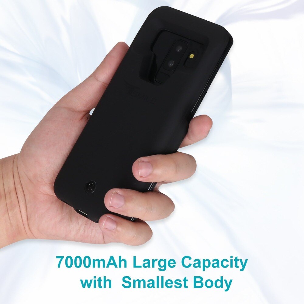 7000 mah til samsung galaxy  s9 s8 a8 batterietuiet powerbank opladningscover til samsung  s9 s8 plus ultra slim batterietuie