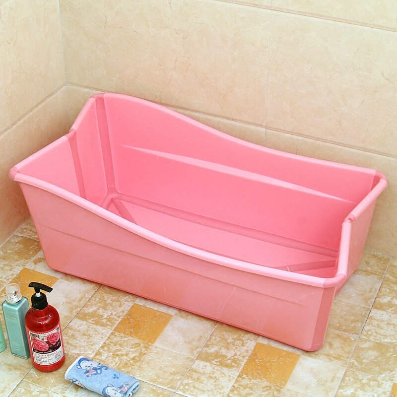 Bañera plegable de plástico para niños y bebés, material de seguridad, rosa, azul, PP + TPE, 77,5x41x29,5 cm