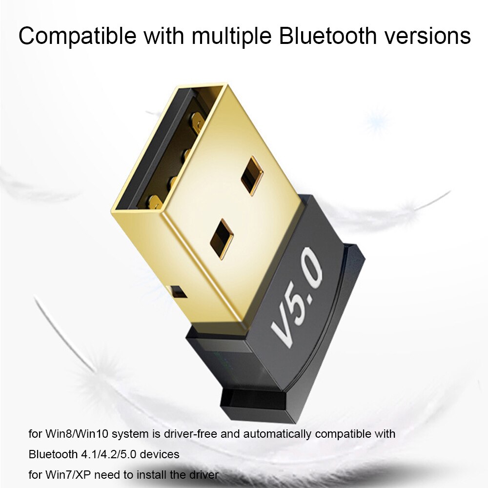 Adaptery USB kompatybilne z Bluetooth Bezprzewodowy adapter komputerowy USB Odbiornik audio Klucze nadajnika do laptopa Mini Sender