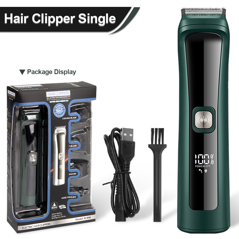 FivePears tondeuse cheveux homme/a barbe/nez,Multifonctionnel/Étanche,rasoir electrique homme/barbier,tendeuse a barbe,finition tondeuse cheveux professionnelle: Hair Clipper Single
