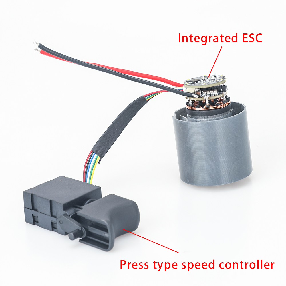 40mm BLDC Inrunner Brushless Motor High Speed Jetfan EDF Ducted Jet Fan Air Blower Turbo For Compressed Air Duster Cleaner: Red