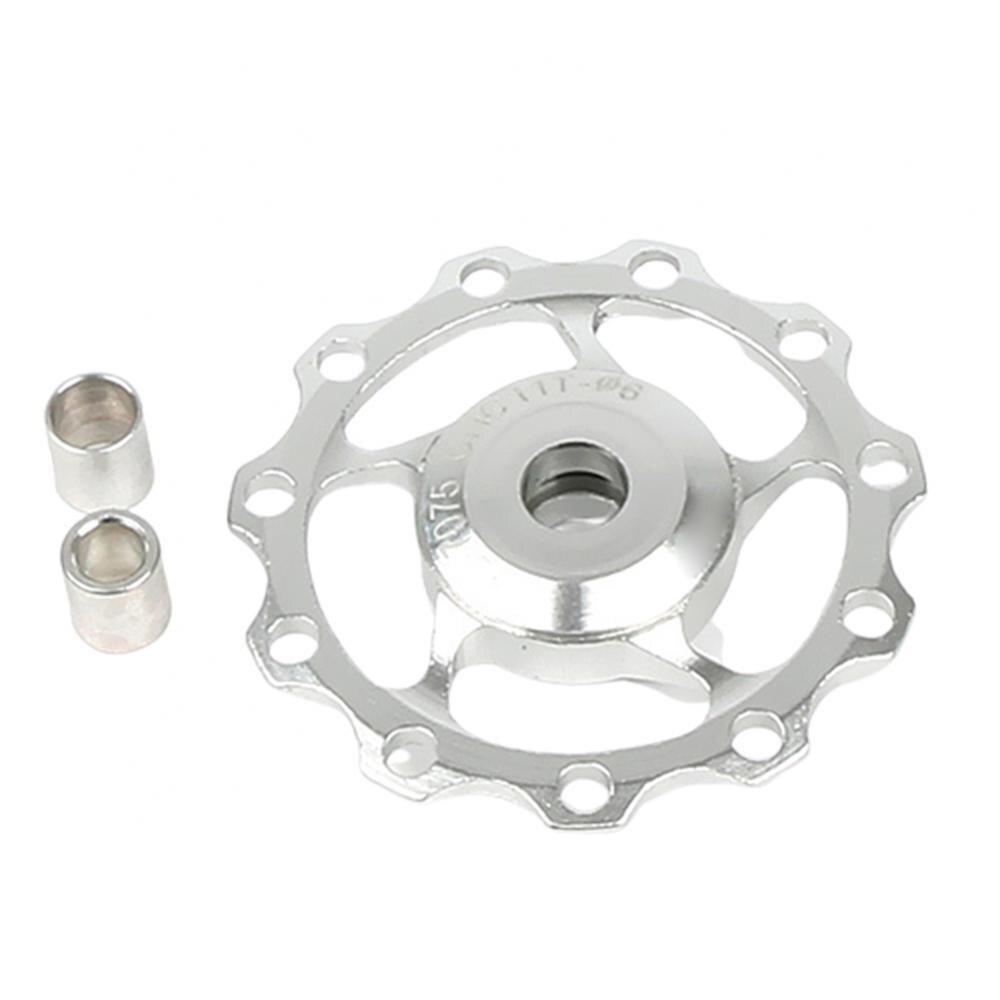 Rear Derailleur MTB Replacement Aluminum Alloy Road Bike 11T/13T Guide Cycling Wheel Pulley Bicycle Accessories Parts: Silver 11T