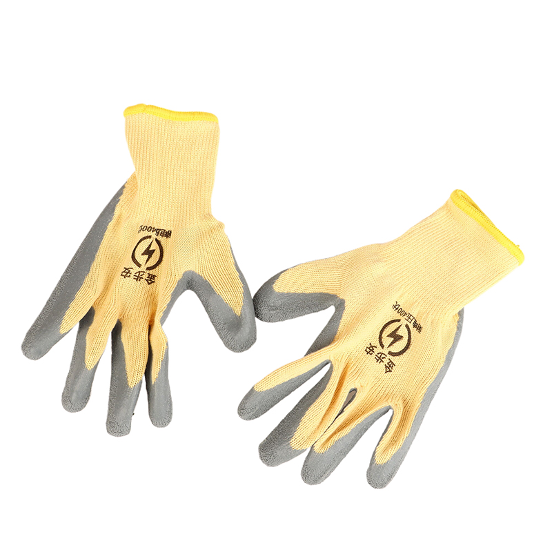 Guantes aislantes de goma para electricista, guante Industrial ultrafino de 400V/1000V para pantalla táctil, soporta voltaje, 1 par