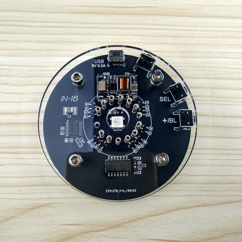 Enkelt rør i -18 glød ur nixie ur
