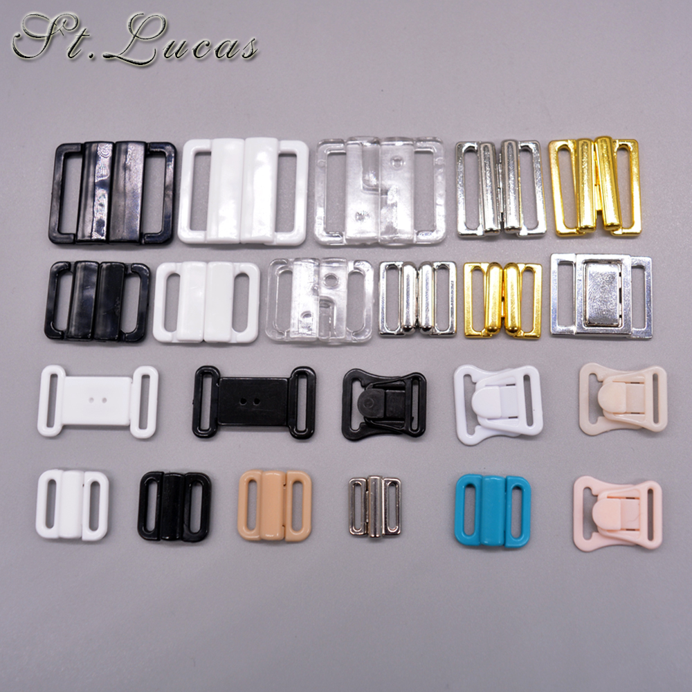 2 stks/partij zilver goud Rechthoek Tape Sluiting Haak &amp; Sluiting Strass beha gesp Taille Extenders Naaien Kleding Beha Clip haak