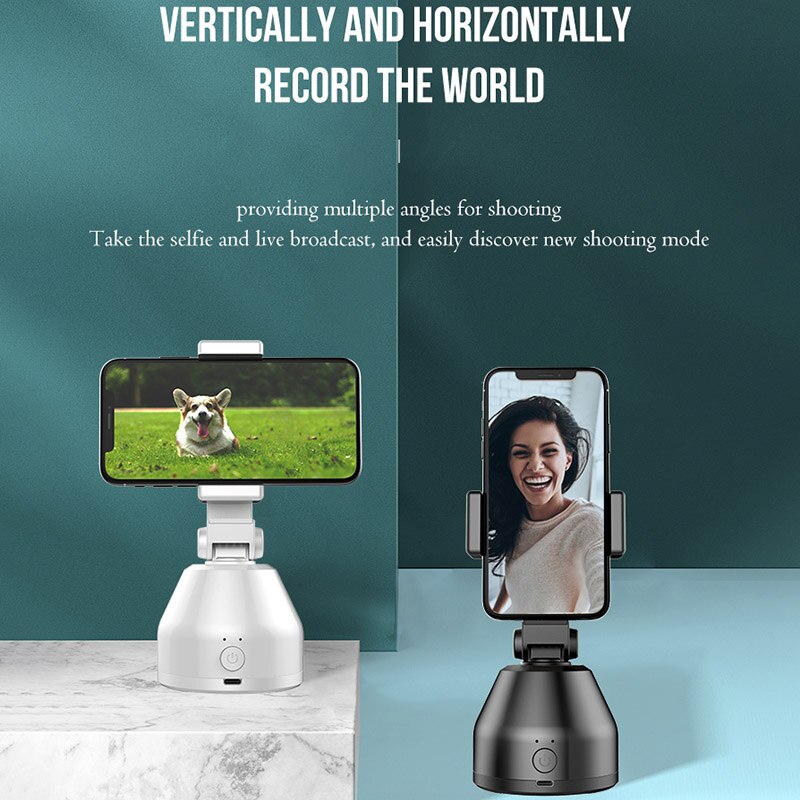 auto Viso Inseguimento accorto tiro Supporto 360 Del Telefono Rotativo del Giunto Cardanico per abitare Vlog di Registrazione video