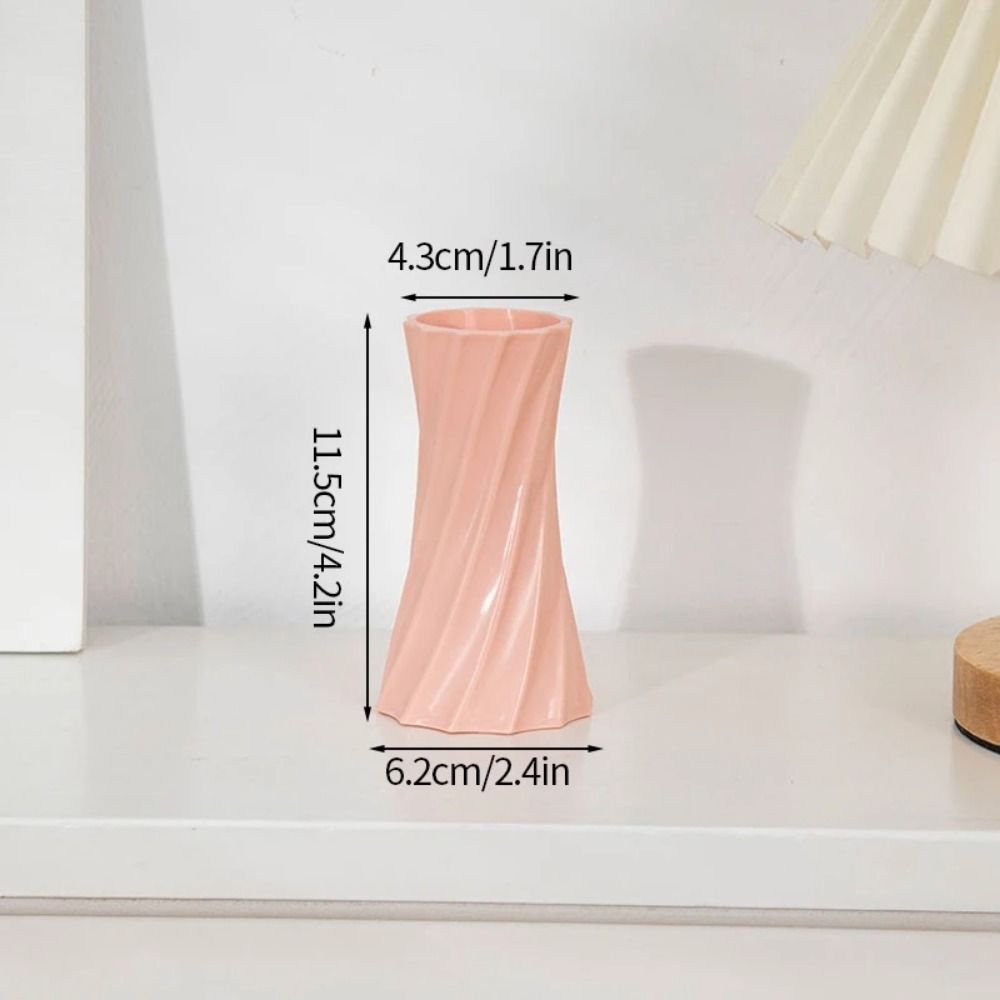 Vaso colorato in plastica, durevole, liscio, realizzato a mano, vaso da fiori, resistente alla rottura, contenitore in vaso, ornamenti, decorazioni per matrimoni