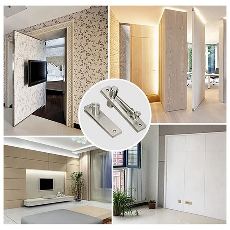 304 Stainless Steel Concealed Hinge Heavy-Duty Hinge for Door Pivot Concealed Door Hinge