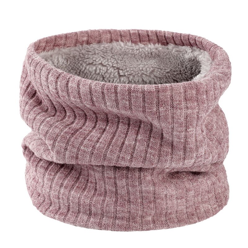 Bandana Winter Sjaal Voor Vrouwen Mannen Kids Unisex Dikke Wol Hals Sjaals Gebreide Ring Sjaal Voor Man En vrouw: pink