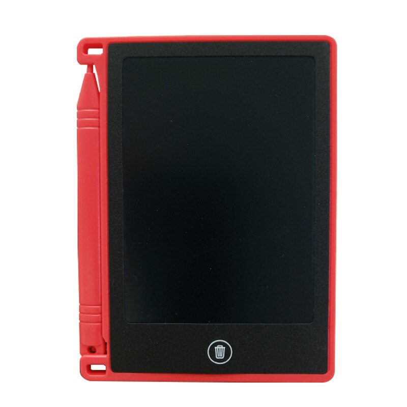 LCD Writing Tablet Digital Drawing Electronic Handwriting Pad Message Graphics Writing Board Children 4.4 inch: Red