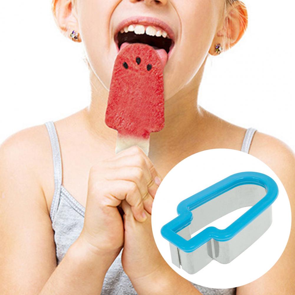 Sandía cortadora fácil de usar hielo crema forma de acero inoxidable ABS melón cortador de fruta con moldes para casa fruta original de herramienta de corte