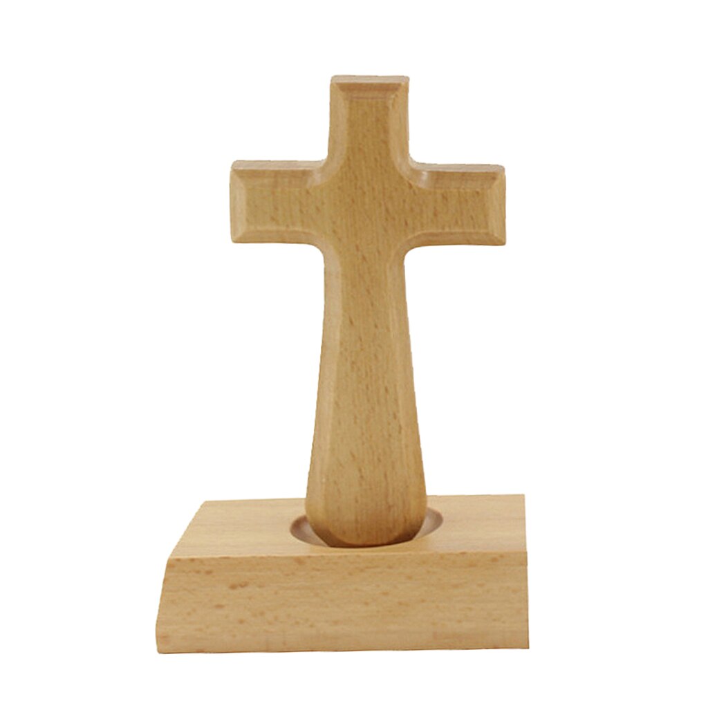 Kleine Heilige Staande Cross 5 &quot;Handgemaakte Altaar Cross Katholieke Moderne Decor