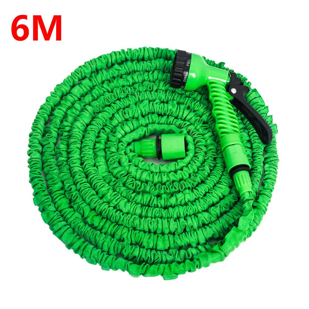 15-30M Expandable Garden Magic Hose Telescopic Water Pipe Irrigation Watering Spray Car Wash Pressure Guns Cleaning Tools: 6M