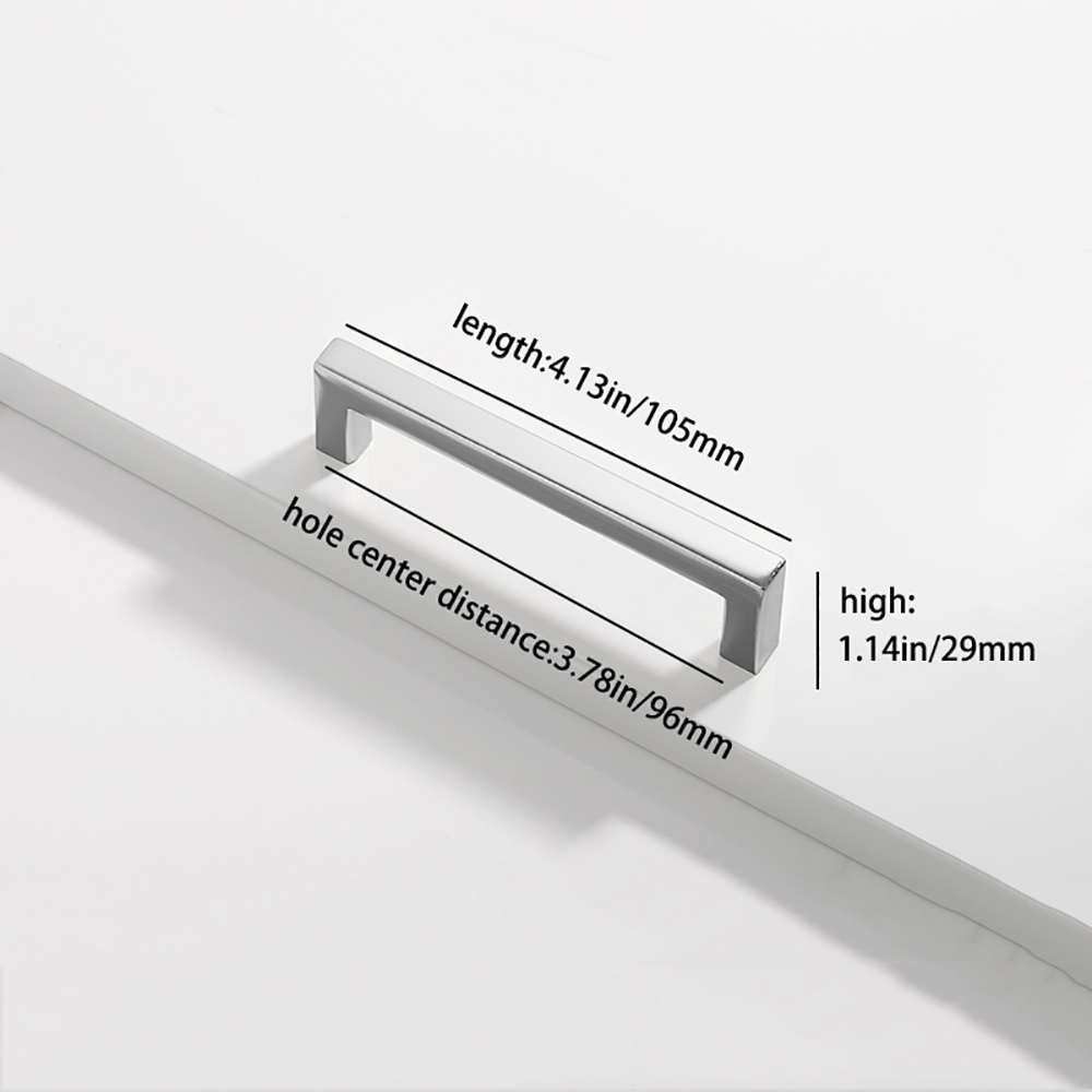 Square bright gold,silver, black cabinet door handle kitchen cabinet drawer closet extension aluminum handle: BRONZE