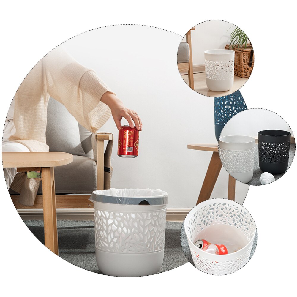 1pc Simple Waste Paper Basket Bin Household Garbage Recycling Container