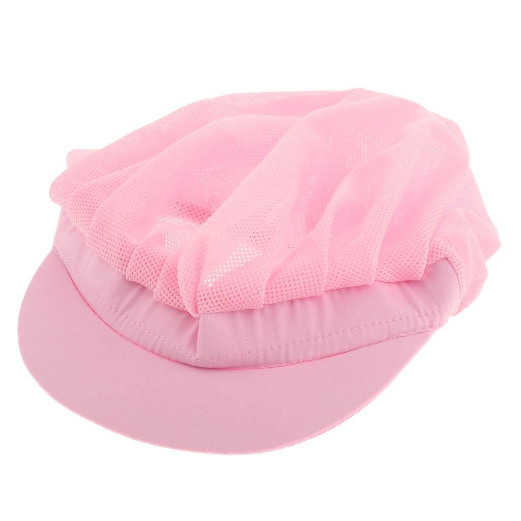 Verstelbare mesh petten voor heren en dames, elastisch, keuken, bakker, chef-kok, pet, catering voor restaurants, pubs, cafés, commerciële keukens: Roze c