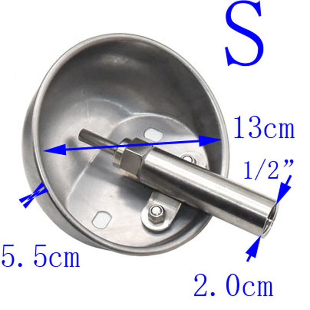 2 Pcs Pig Water Bbowl Stainless Steel Drinking Water Trough Sow Automatic Drinker For Livestock Farm Feeding