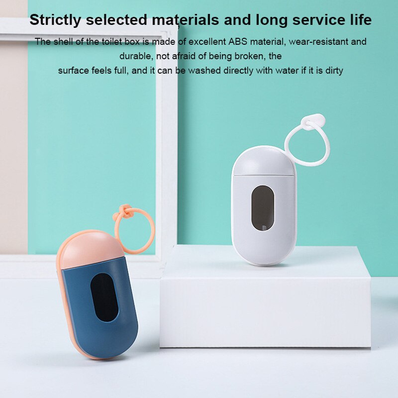 Pet Garbage Bag Dispenser Portable Outdoor Pet Garbage Box Dog Poop Trash Box Plastic Garbage Bag Containers Cat Waste Dispenser