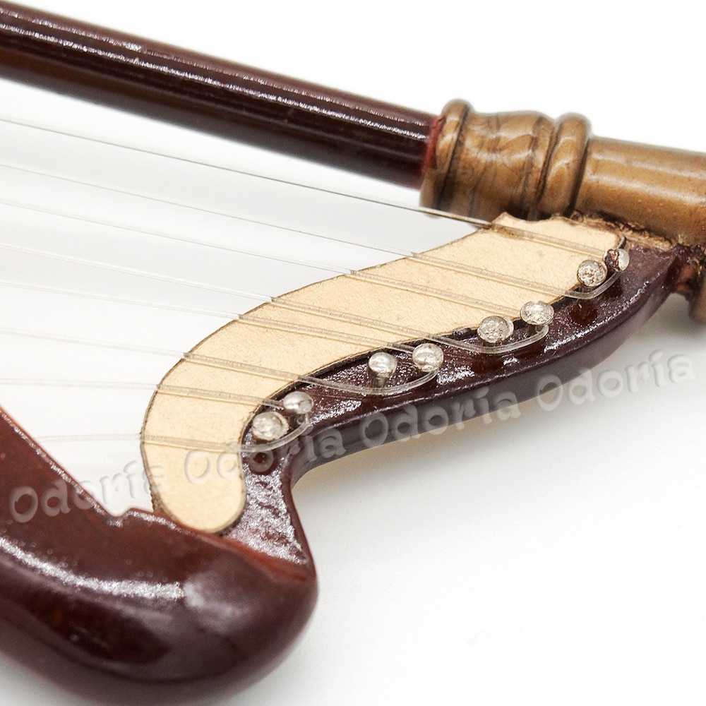 Guitare Miniature 1/12 Pour Maison De Poupée - Bois, Avec étui - Décoration Miniature Pour Salon, Chambre
