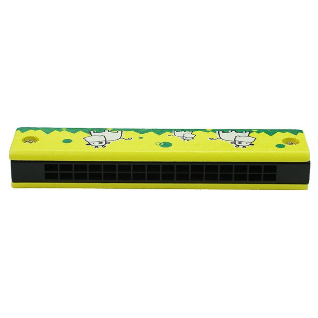 16 Holes Harmonica for Beginners 5 Inches Wooden Educational Baby Kids Children Harmonica Toy Musical Instrument: Cattle