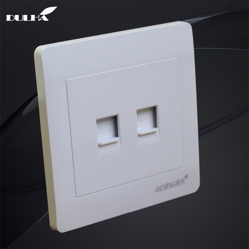 Telephone And Computer Wall Socket Double Port RJ4... – Grandado