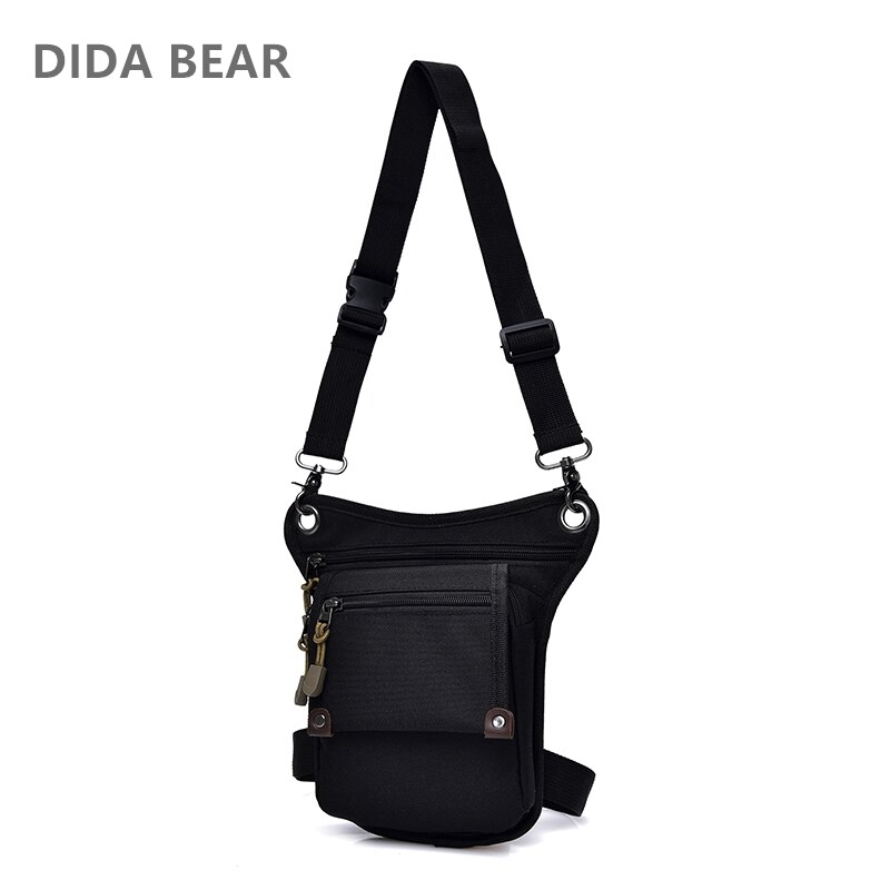 DIDA BEAR-riñonera de lona para hombre, bolso de pierna para el trabajo, bandolera multifunción, color negro y caqui, novedad de