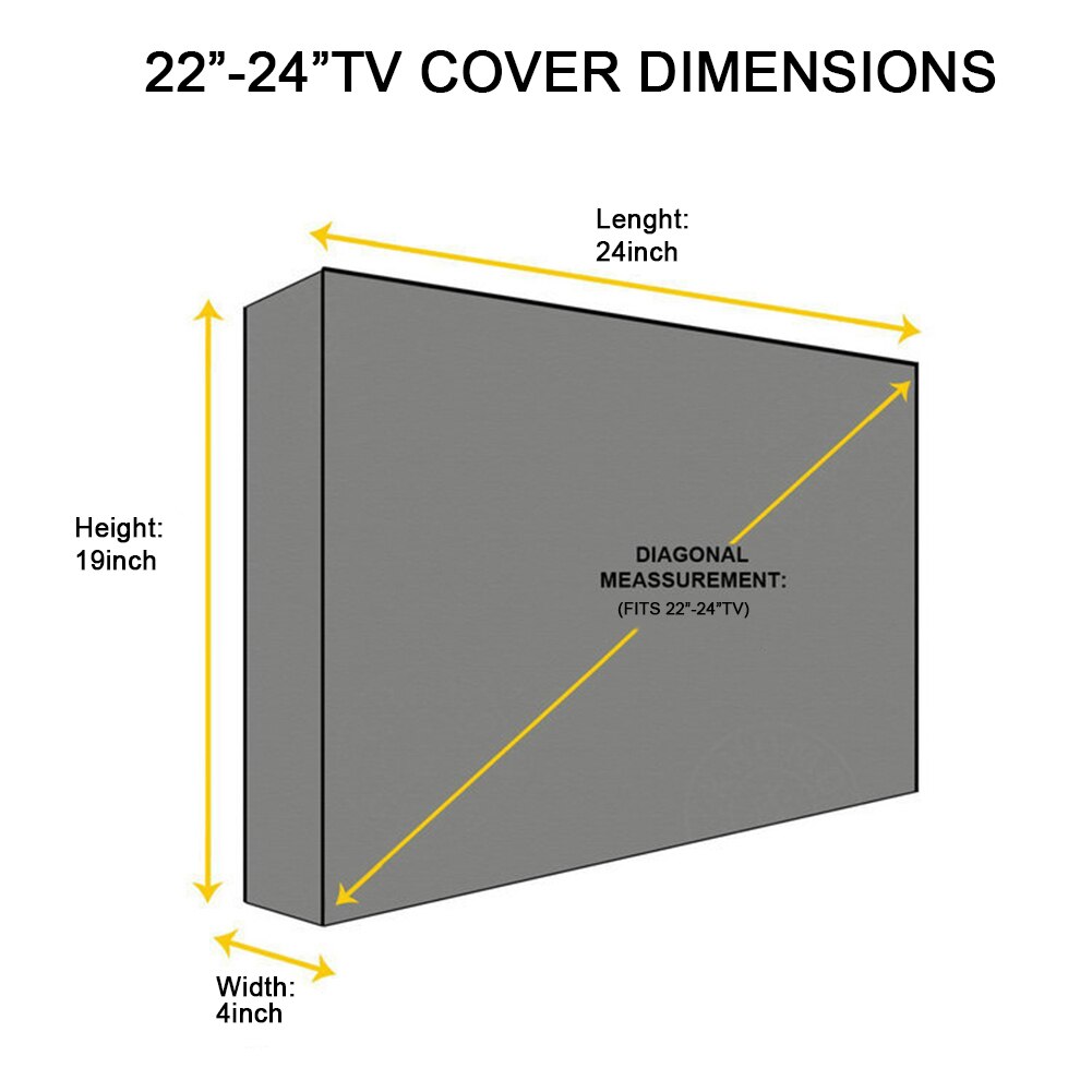 Outdoor Tv Cover With Bottom Cover Weatherproof Dust-Proof Material Protect Lcd Led Plasma Television Outdoor Tv Cover