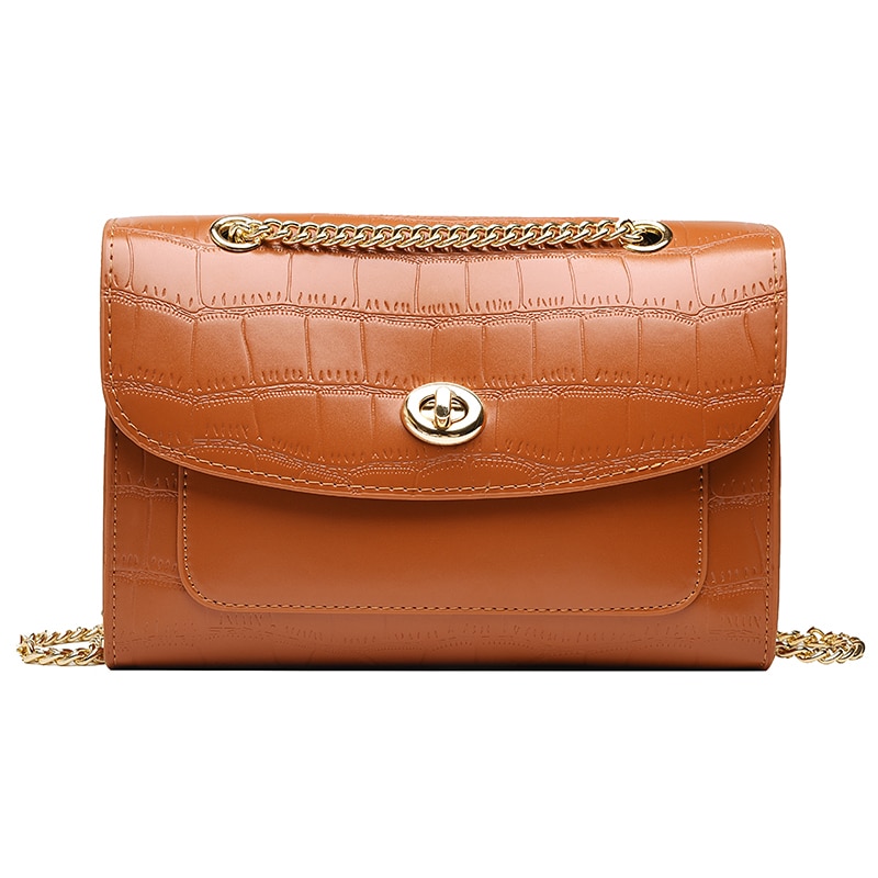 Européen rétro Crocodile modèle femme grand sac nouvelle en cuir femmes sac à main chaîne épaule sac de messager