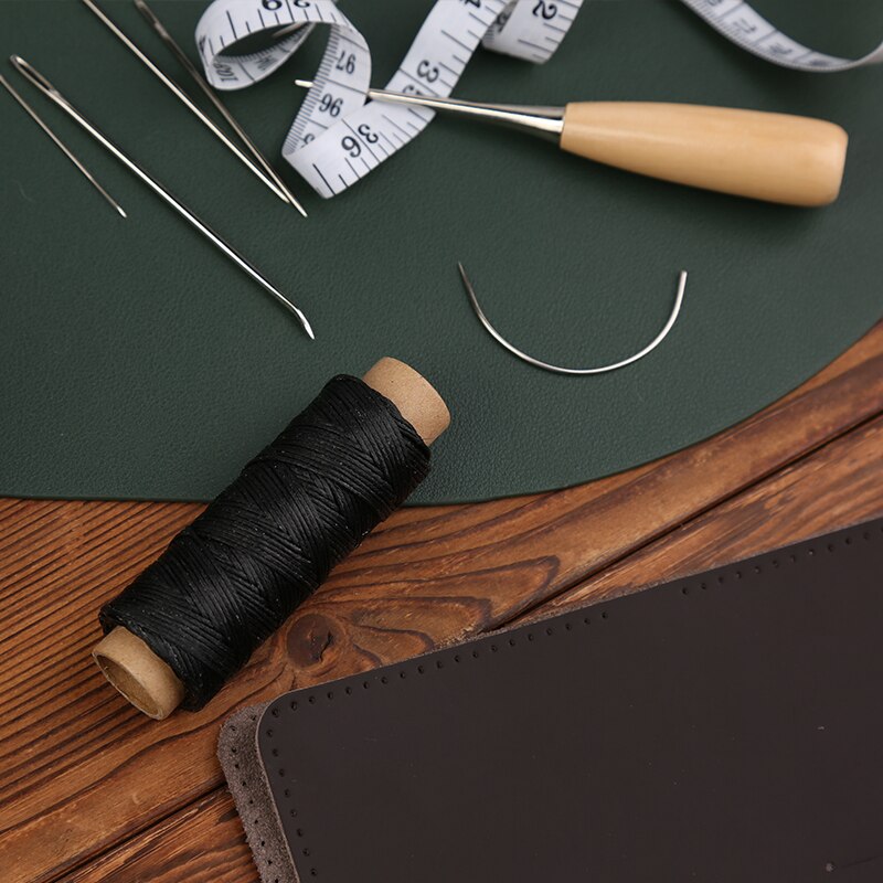 IMZAY-máquina de coser Manual de cuero, Kit de herramientas de costura de cuero con costura rápida, juego de accesorios de herramientas de ranurado de perforación de artesanía de cuero