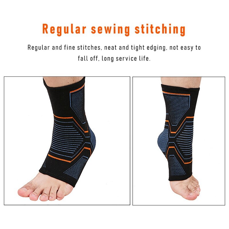 1 pc knöchelbandagen, kompressionsmanschette aus polyester, plantarfasziitis, 3d- lagige elastische bandage, fußschutz für sportarten