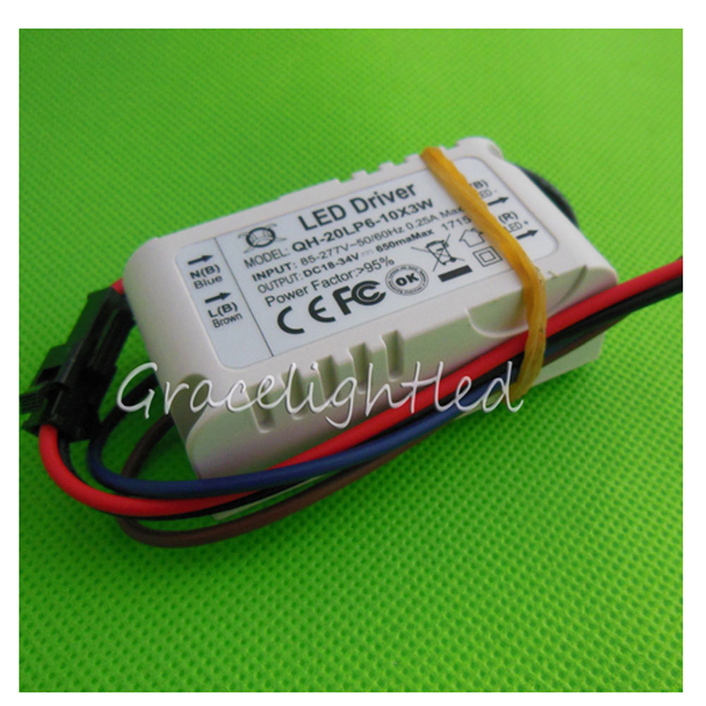 10 stks 3 w volledige spectrum led 380-840nm + 1 stks 6-10x3w 600ma led driver diy 30 w led grow licht voor planten lamp