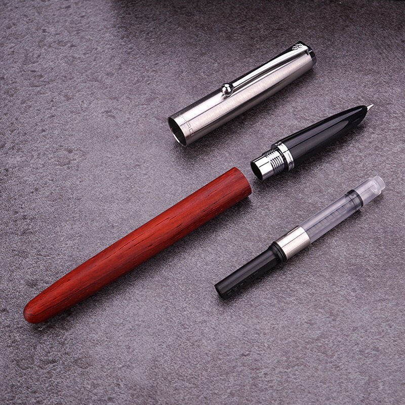 Classic Wood Fountain Pen Signature pen 0.38mm Extra Fine Nib Calligraphy Pens Jinhao 51A Stationery stationery