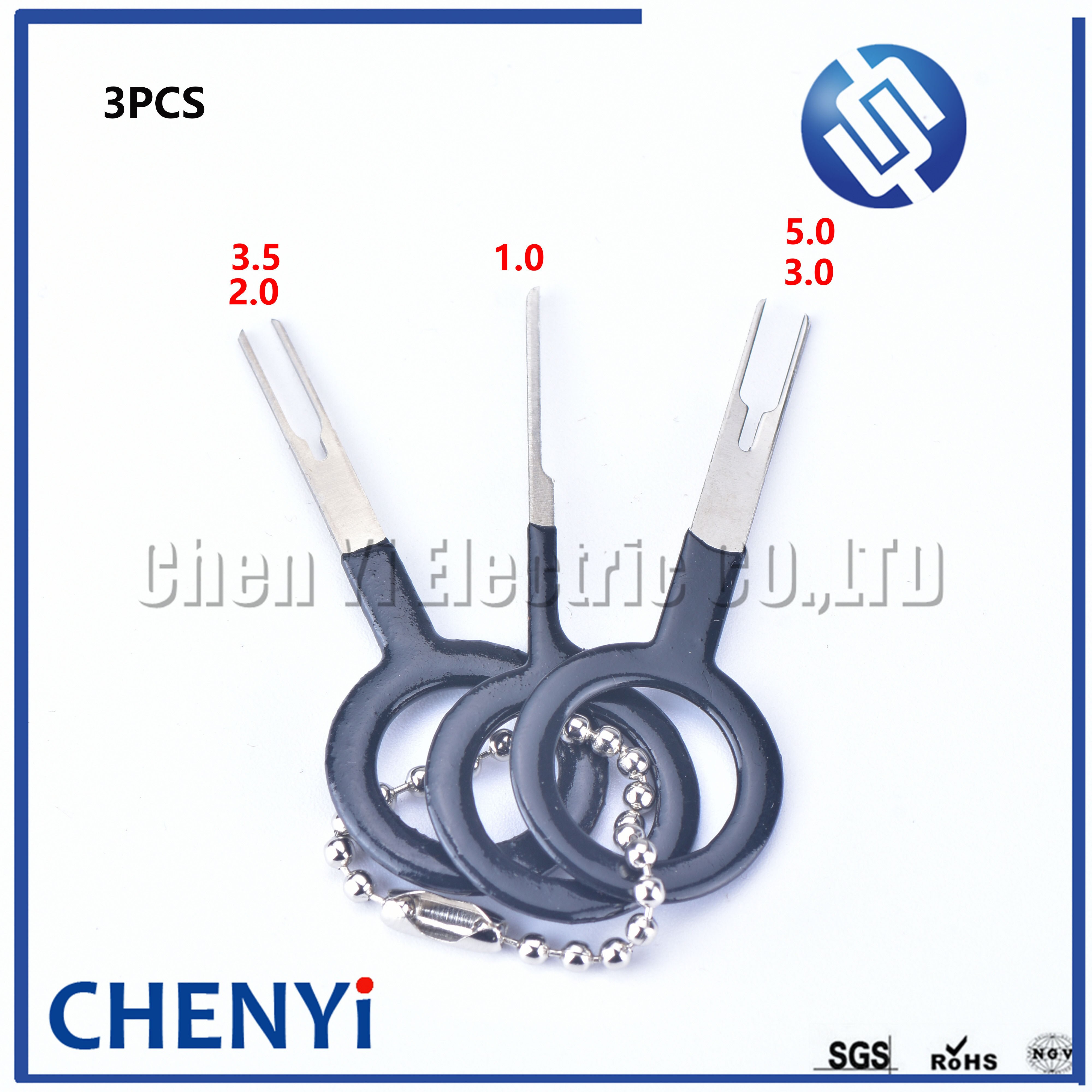 3pcs Car plug terminal removal tool set terminal Pin retractor pick needle harness terminal Needle ejector tool terminal ejector: Default Title