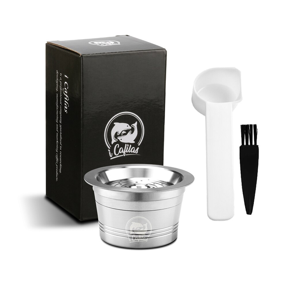 Cápsulas de café para Cafissimo Tichibo, cápsulas rellenables de acero inoxidable, Crema reutilizable, café permanente: 1Cup