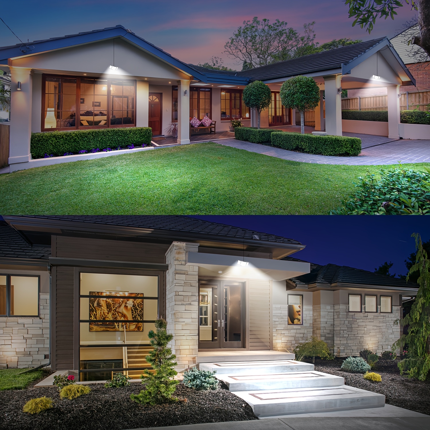 348 LED-Solarleuchten für Höhle Außenbereich, Sicherheitsleuchten mit Fernbedienung, Bewegungsmelder-Leuchten 270 ° Winkel Flut Wandleuchte wasserdicht