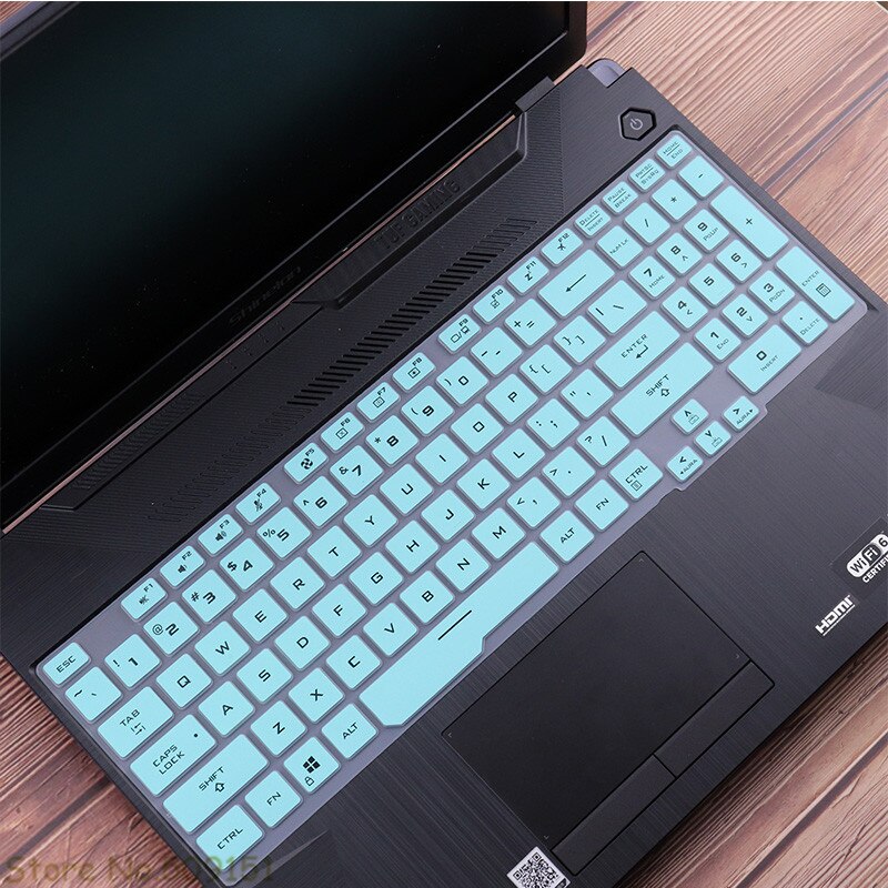 Silicone Keyboard Cover Skin For Asus TUF A17 FA706 Fa706ii FA706iu ASUS TUF Gaming A15 FA506 FA506iu FA506iv Fa506ii Laptop: Sky Blue