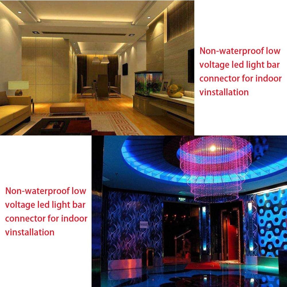 10Mm 4 Pin Soldeerloze Connectors L Vorm Led Strip Licht Connector Accessoires Voor Rgb Smd 5050 3528 2835 Rgb led Strip Verlichting