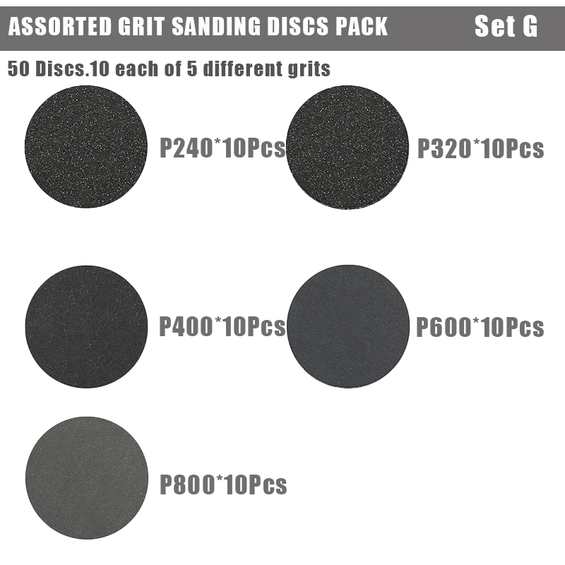50 Pcs 3 Inch 75mm Sanding Discs Wet/Dry Hook and Loop Sandpaper Assortment 60 To 10000 Grits Abrasive Grinding Disc Polishing: green