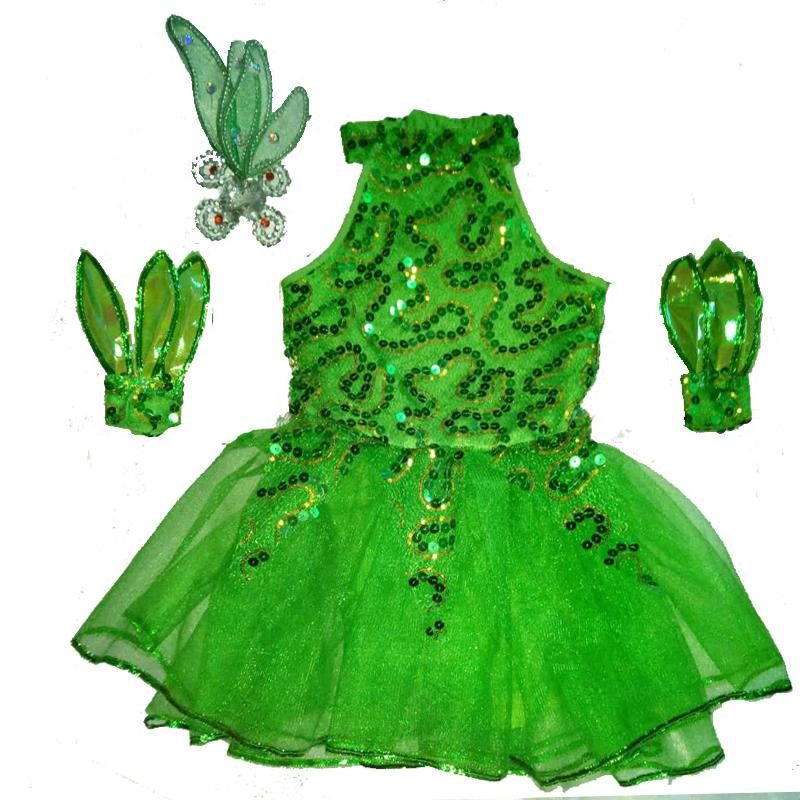 Chinesische Moderne tanzen Kostüm Kleine Baum tanzen Kleid Leistung Kostüm Art Blatt Kostüm Kollektiven Bühne Leistung Kleidung: 100