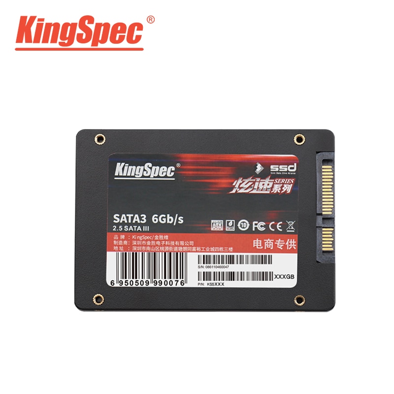 KingSpec SSD HDD 2.5 SATA3 SSD 128 go SATA III 128 go BHard disque dur Disco SSD 7mm interne à semi-conducteurs pour PC de bureau portable