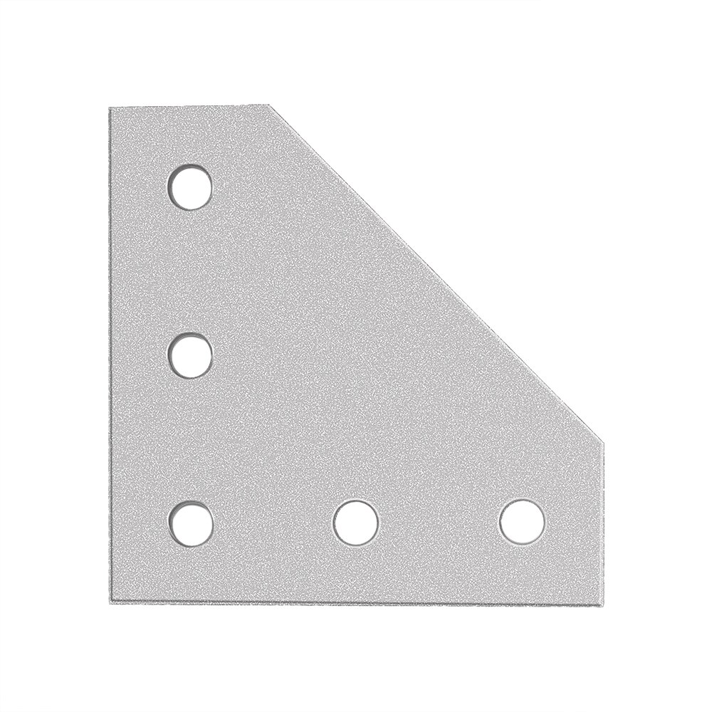 5 agujeros 90 grados Placa de junta soporte de ángulo de esquina junta de conexión tira para perfil de aluminio