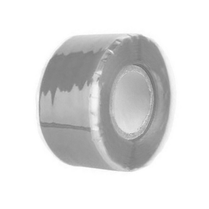 Super Strong Silicone Fiber Duct Tape Water Pipeline Scotch Repair Tape Self-fluxing Waterproof Adhesive Tape: 04 Gray